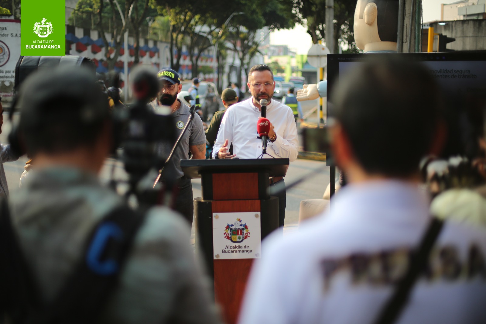 El alcalde Jaime Andrés Beltrán Lanzó el Plan Local de  Seguridad Vial para restaurar el orden y la seguridad en  Bucaramanga 